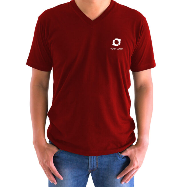 Premium Polyester V Neck T-Shirts