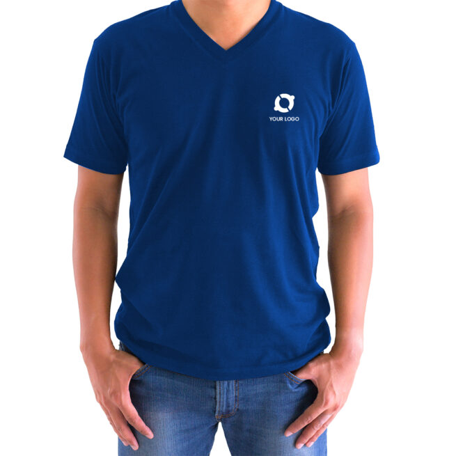 Basic Polyester V Neck T-Shirts
